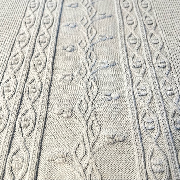 Reformation Natale cotton sweater dress powder blue - Picture 7 of 12